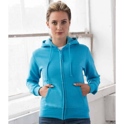AWDis Ladies Fit Girlie Full Zip Hoodie with Kangaroo Pocket JH055