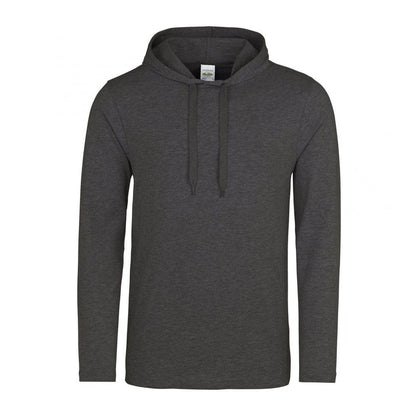 AWDis - Toodie - Mens Cotton Long Sleeve Slim Fit T-shirt with a Hood JH007