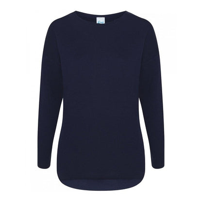 Comfy Co Ladies Lounge Wear Gals Oversized Cosy Sweatshirt 5 Colours CC065