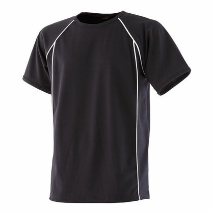 Finden & Hales Gents Performance Wicking Coolplus Mens TShirt Royal White LV270