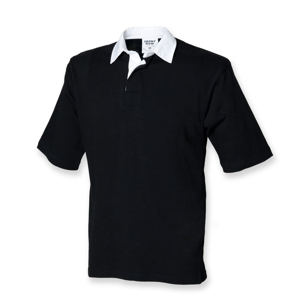 Front Row Short Sleeve Cotton Rugby Shirt Small - 2XL FR003