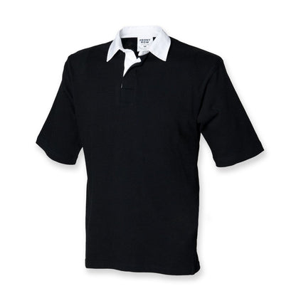 Front Row Short Sleeve Cotton Rugby Shirt Small - 2XL FR003