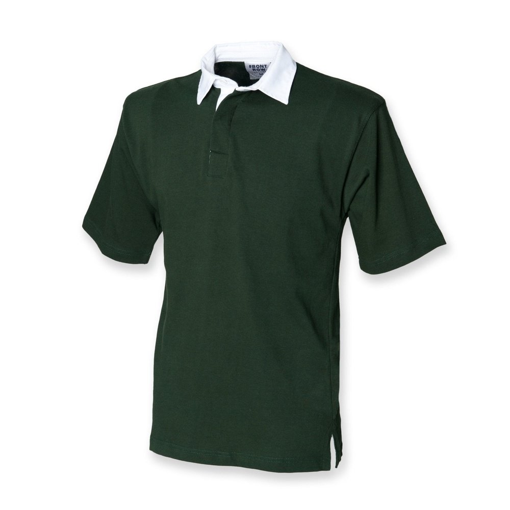 Front Row Short Sleeve Cotton Rugby Shirt Small - 2XL FR003