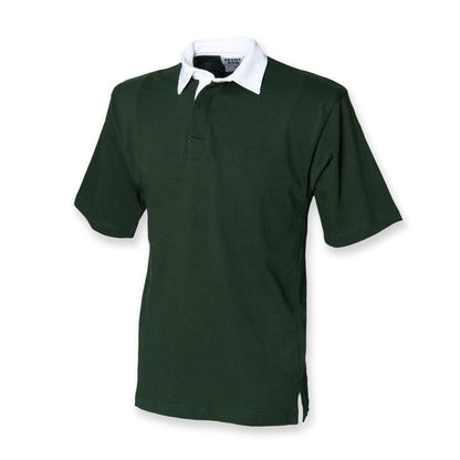 Front Row Short Sleeve Cotton Rugby Shirt Small - 2XL FR003