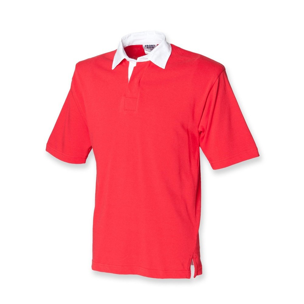 Front Row Short Sleeve Cotton Rugby Shirt Small - 2XL FR003
