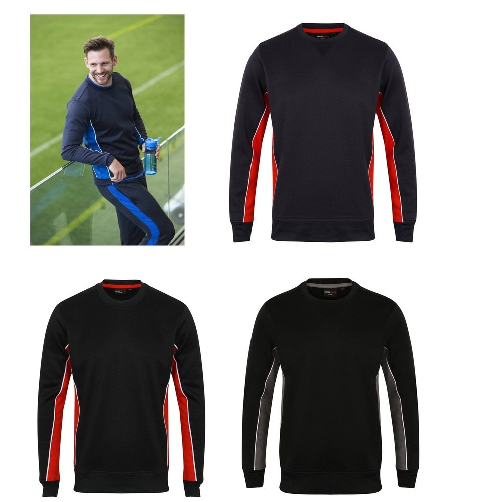 Gents Athletic Fit Quick Drying Brush Back Men's Crewe Neck Sweatshirt LV345