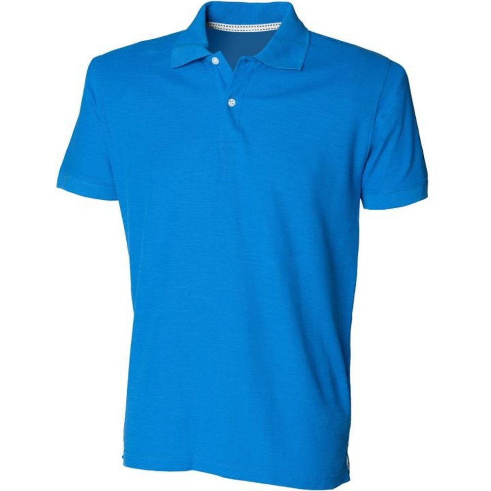 Gents Cotton Thick and Thin Yarn Polo Shirt Mens T-shirt Top SF49