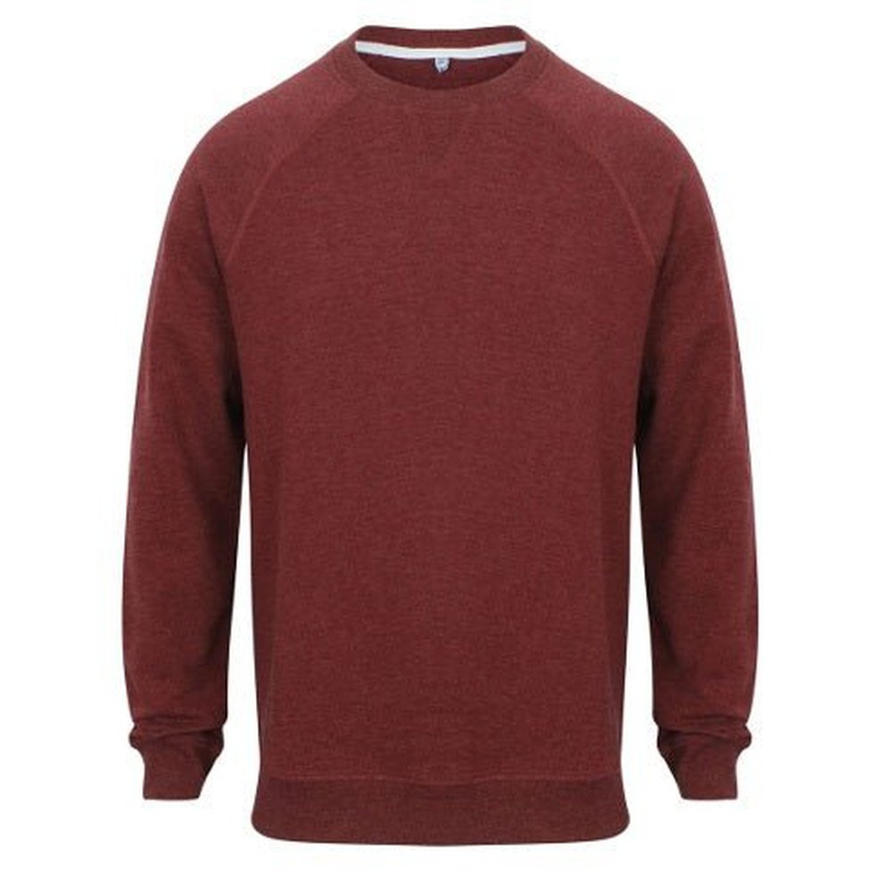 Gents Crew Neck Long Sleeve Slim Fit French Terry Sweatshirt Top FR834