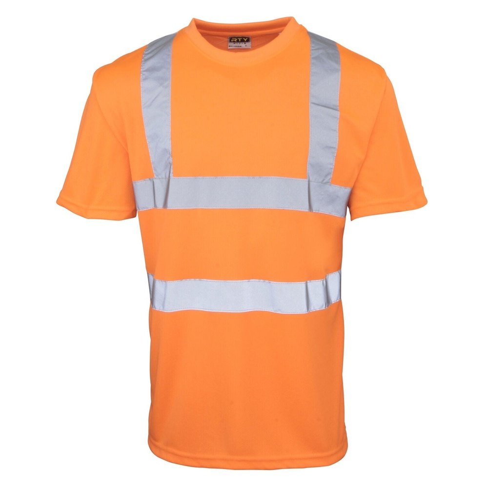 Gent's High Visibility Men's Safety T-Shirt Men's Top EN471 Small - 5XL HV071
