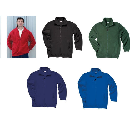 Gents Mens Classic Full Zip Pill Resistant Fleece XLarge - 4XLarge- RX400