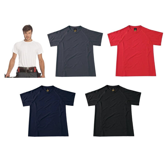 Gents Short Sleeve B&C Cool Power Polyester T-Shirt S - 3XL BA002