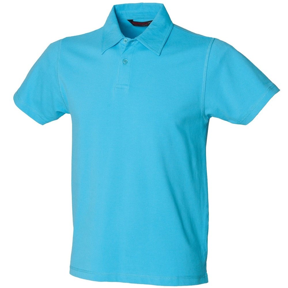 Gents Stretch Polo Shirt Mens Short Sleeve Top SFM42