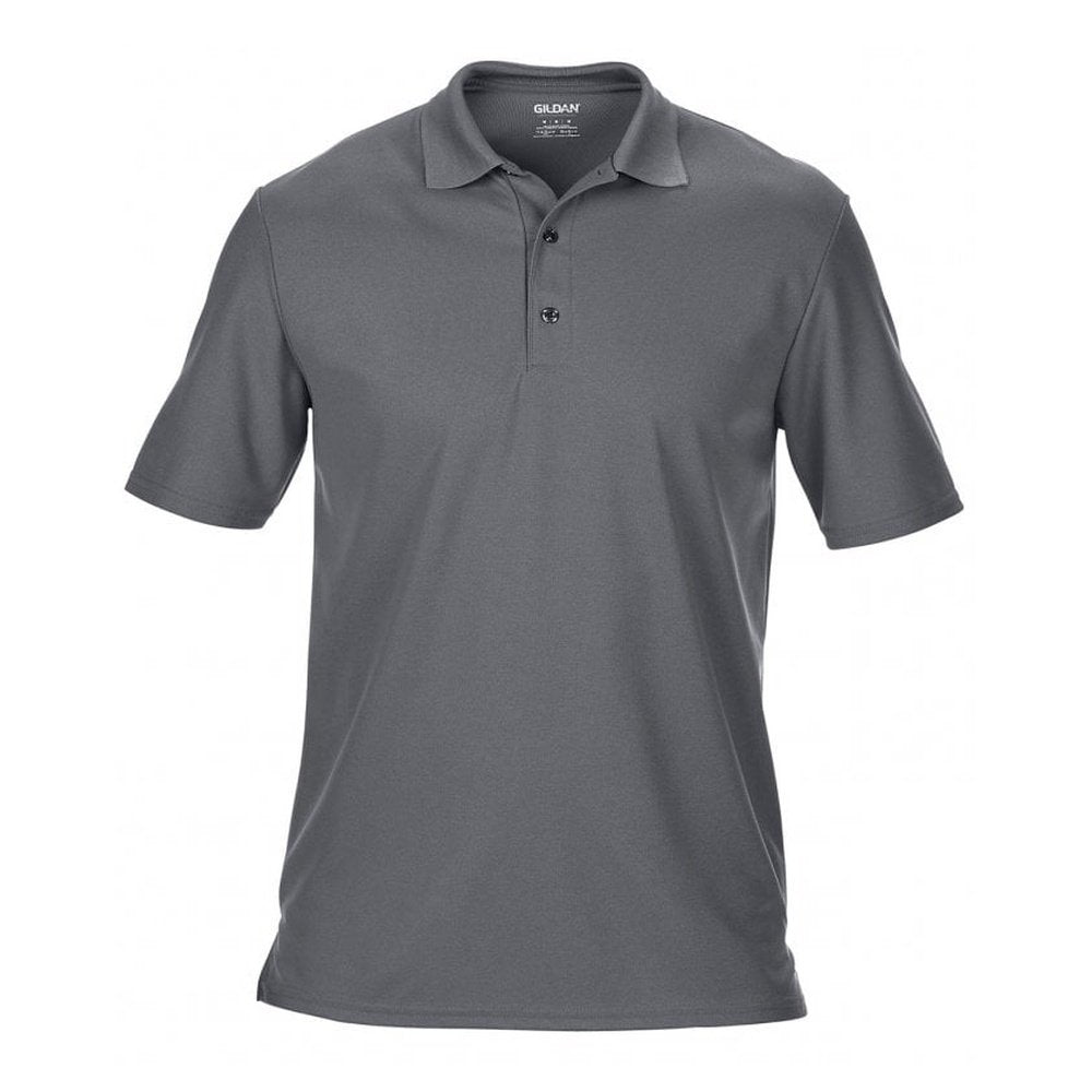 GILDAN Performance Men's Double Pique Polyester Short Sleeve Polo Shirt Top GD46