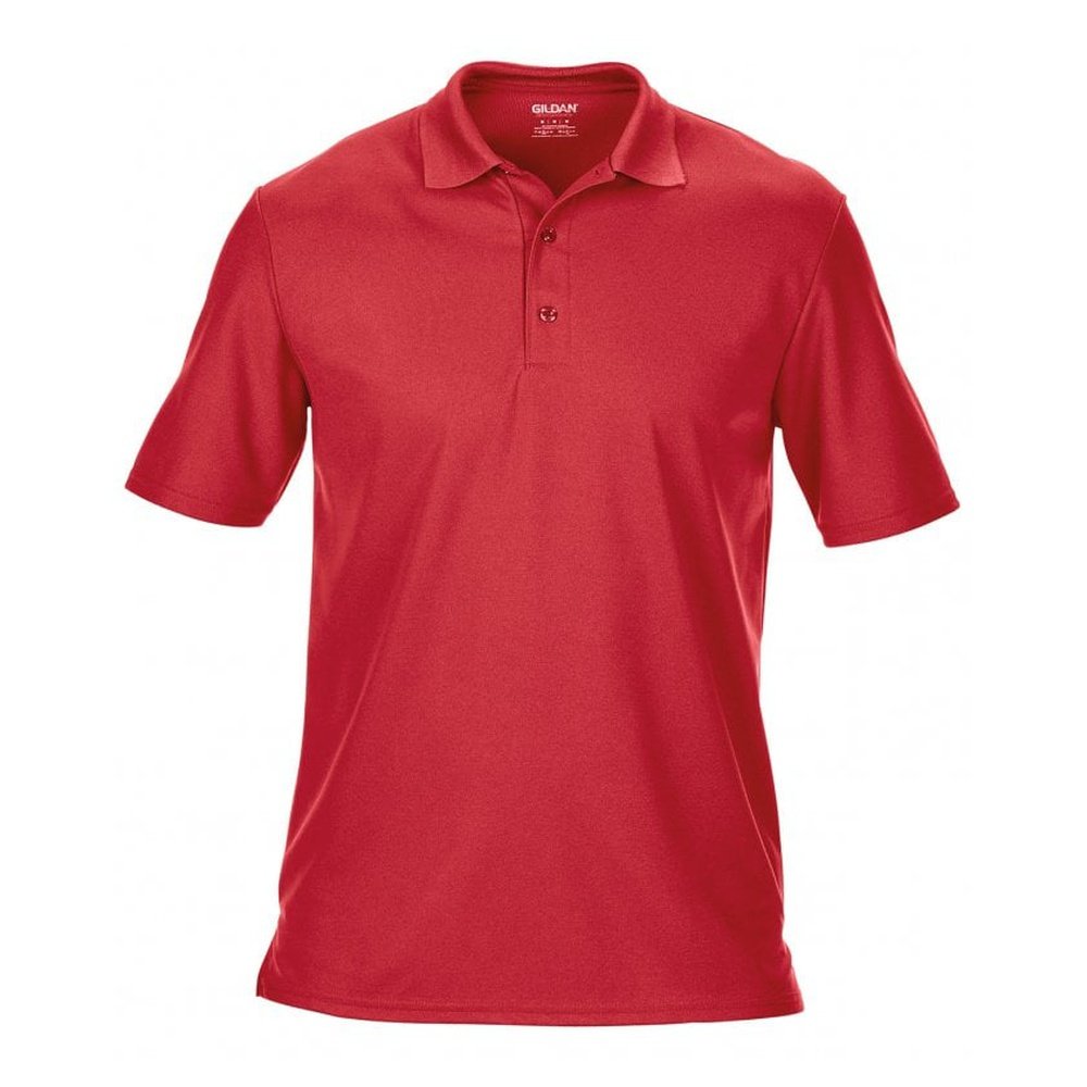 GILDAN Performance Men's Double Pique Polyester Short Sleeve Polo Shirt Top GD46