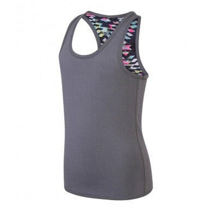 Girls Reversible Racer Back Non-Transparent Sleeveless Workout Vest Top SM240