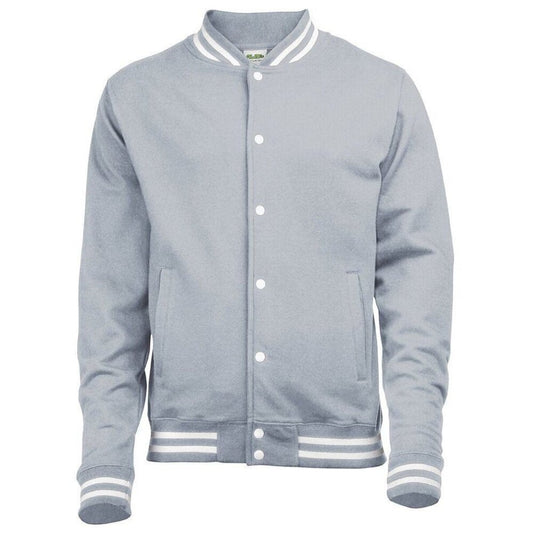 AWDis Heather Grey College Jacket Unisex Adult or Teens JH041