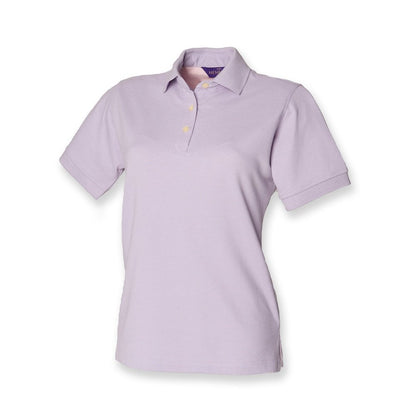 Henbury Ladies Classic Pique Polo Shirt T-Shirt Top in Blue Red Grey H121