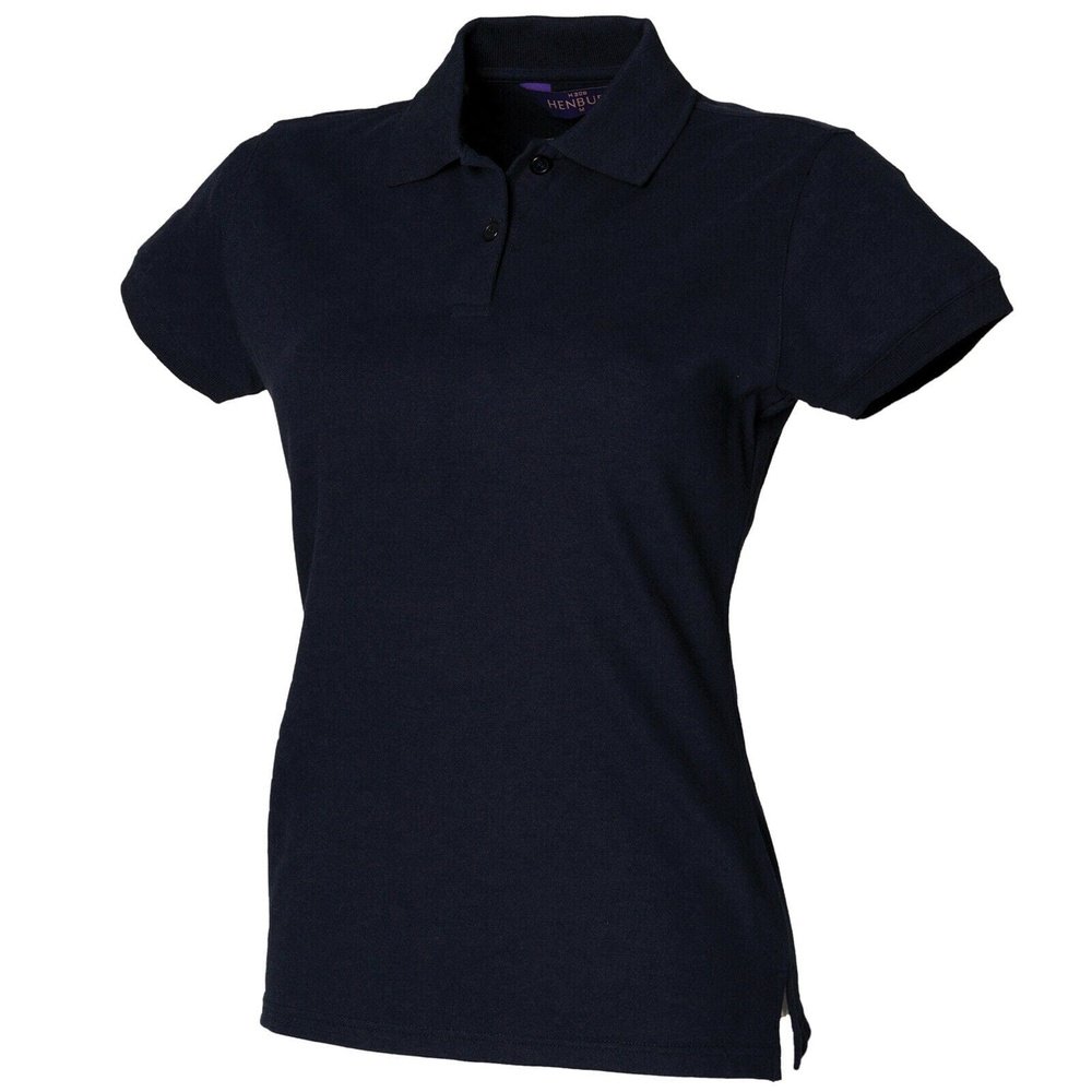 Henbury Ladies Stretch Pique Polo Shirt Women's Cotton T-Shirt H306
