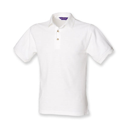 Henbury Mens Ultimate Polycotton Pique Polo Shirt H410