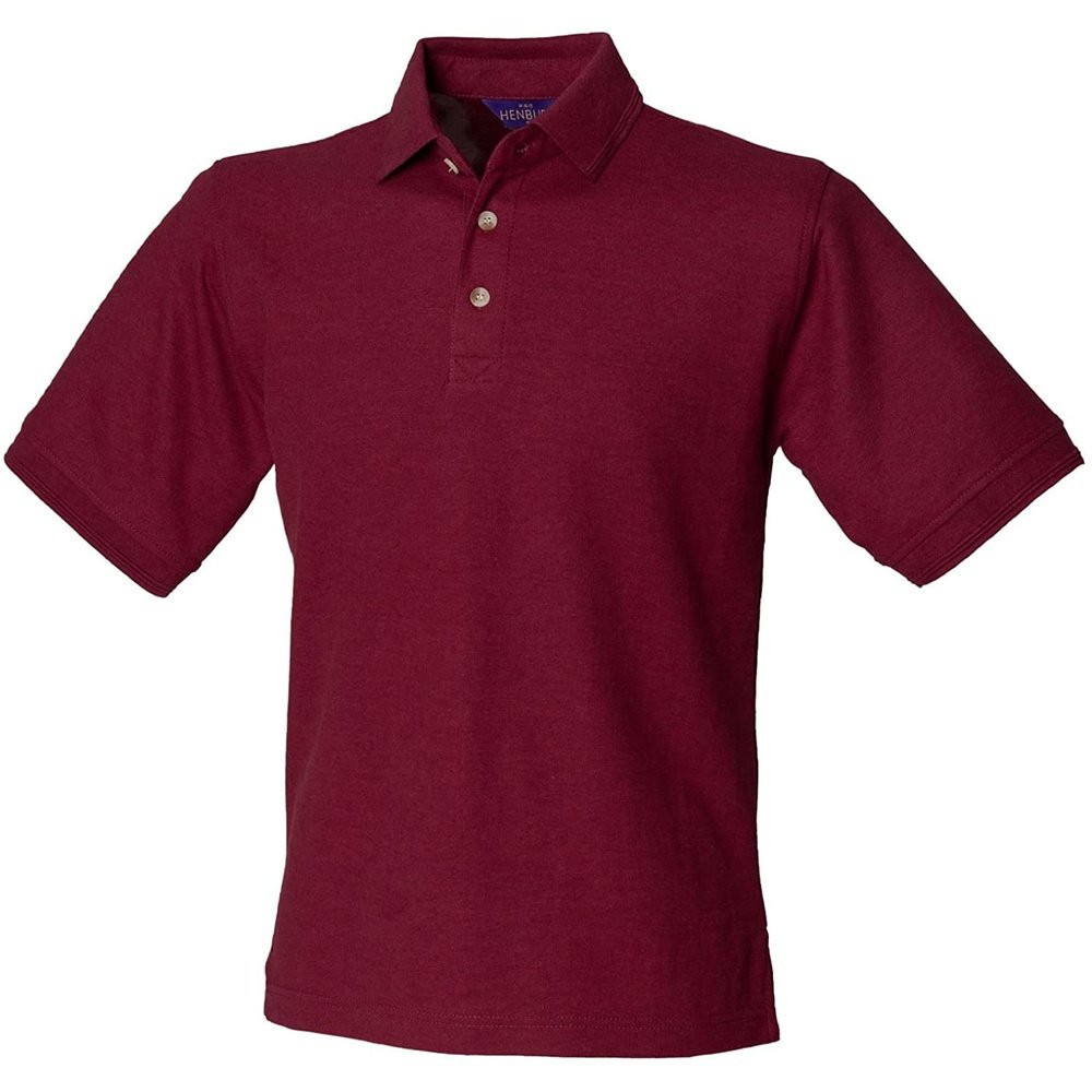Henbury Mens Ultimate Polycotton Pique Polo Shirt H410
