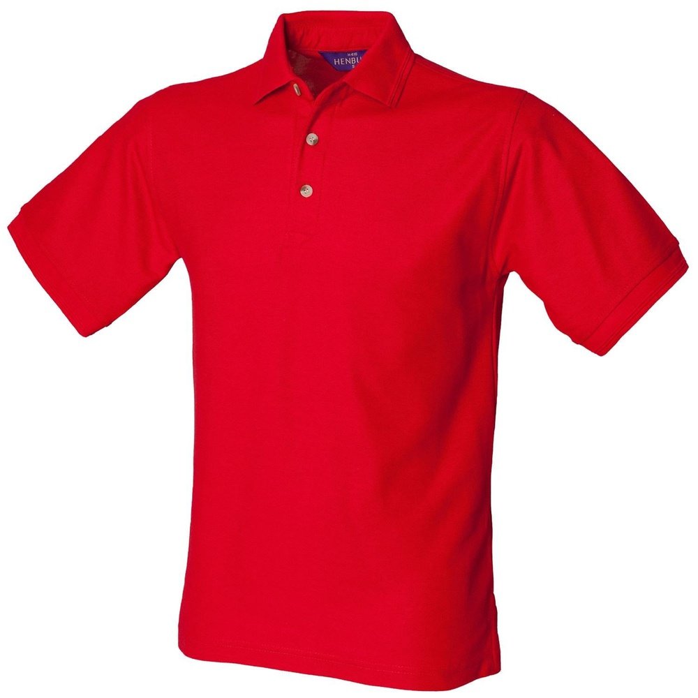 Henbury Mens Ultimate Polycotton Pique Polo Shirt H410