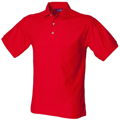 Henbury Mens Ultimate Polycotton Pique Polo Shirt H410
