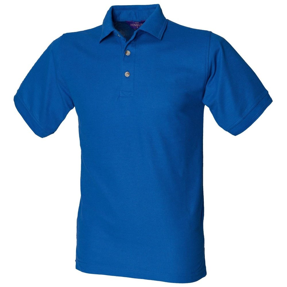 Henbury Mens Ultimate Polycotton Pique Polo Shirt H410