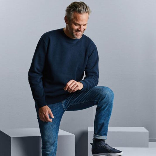 AWDis Washed Effect Long Sleeve Unisex Sweatshirt Various Colours Small - 3XL JH093