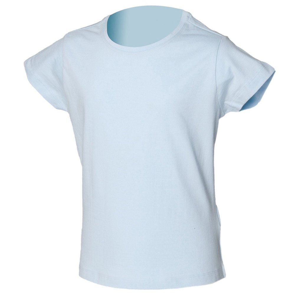 Kids Cotton Short Sleeve Soft Stretch Crew Neck T-Shirt Top 4/6-10/12 SM101B