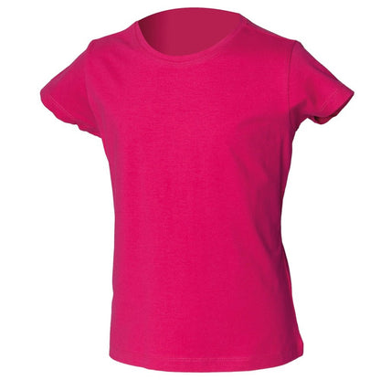 Kids Cotton Short Sleeve Soft Stretch Crew Neck T-Shirt Top 4/6-10/12 SM101B