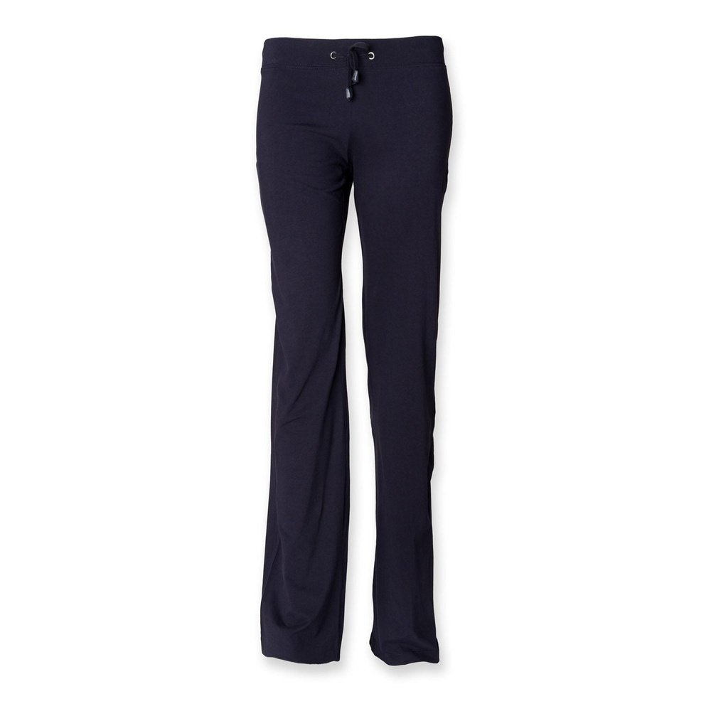 Kids Dance Pant Girls Cotton Jersey Bottoms Navy Pink Black Blue SM61
