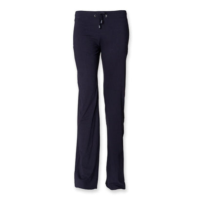 Kids Dance Pant Girls Cotton Jersey Bottoms Navy Pink Black Blue SM61