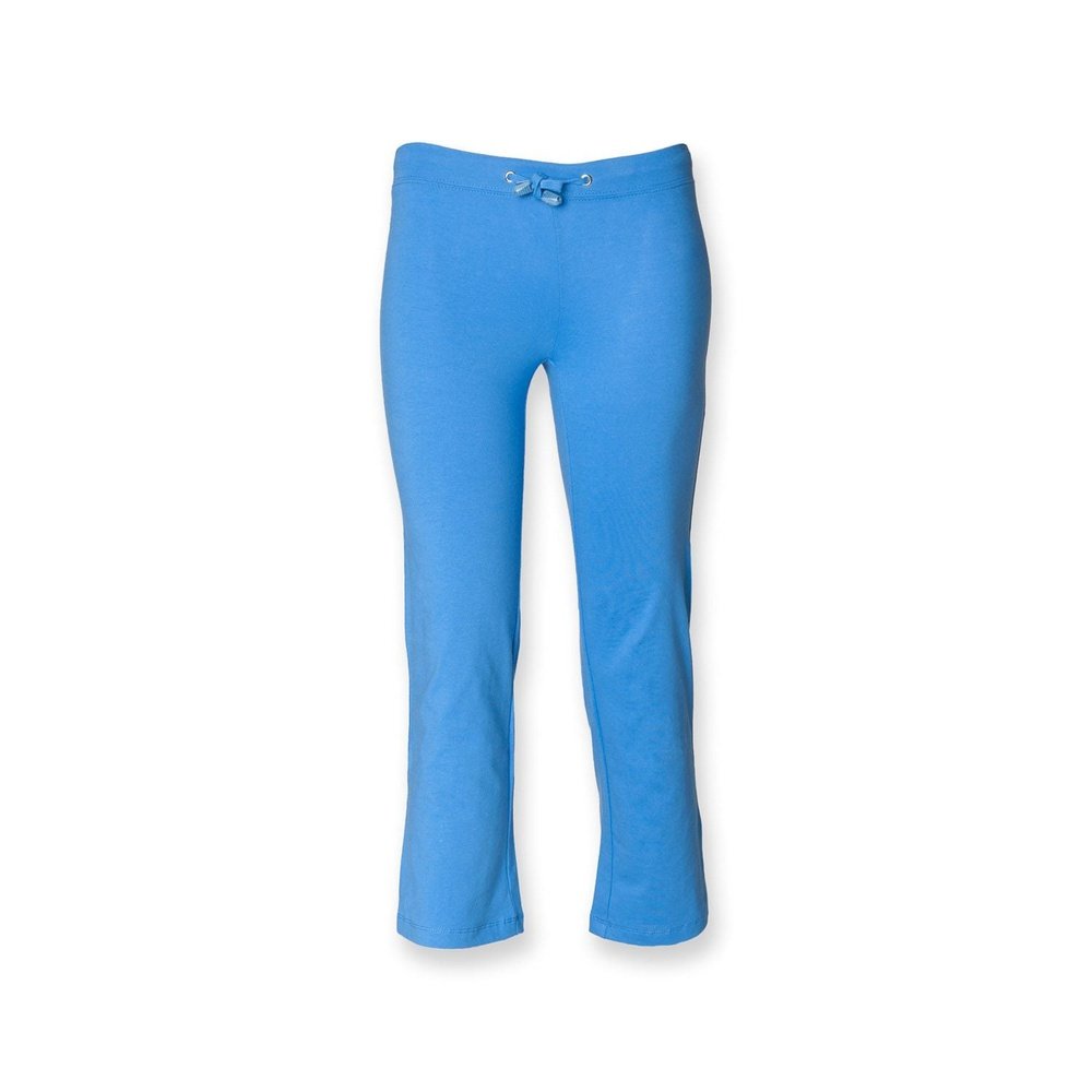 Kids Dance Pant Girls Cotton Jersey Bottoms Navy Pink Black Blue SM61