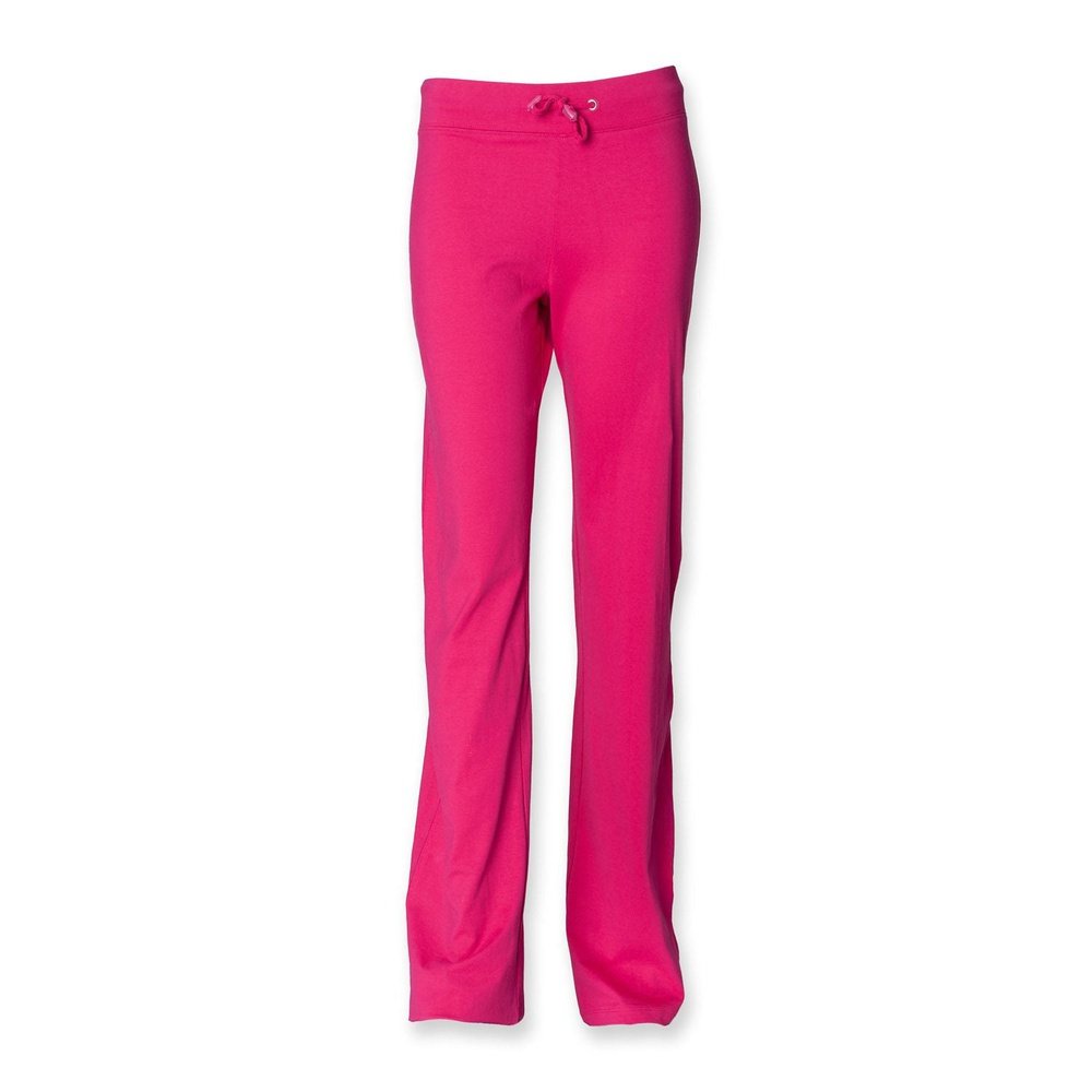 Kids Dance Pant Girls Cotton Jersey Bottoms Navy Pink Black Blue SM61