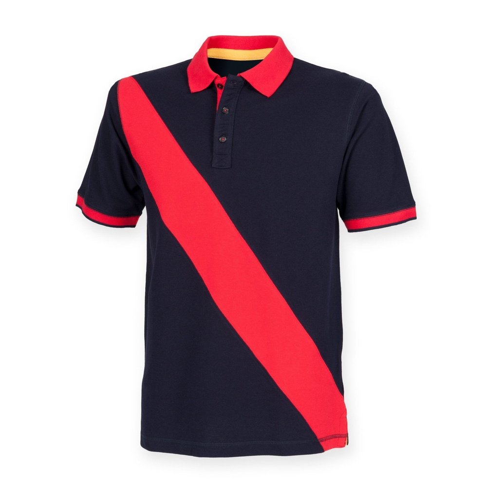 Kids Diagonal Stripe Boys Girls Cotton Polo Shirt T-shirt Top FR218