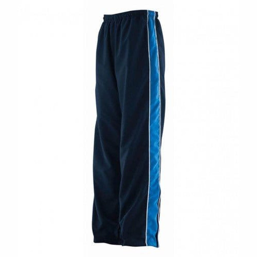 Kids Piped Contrast Lined Zipped Pockets Trackpant Jogger Bottoms LV852