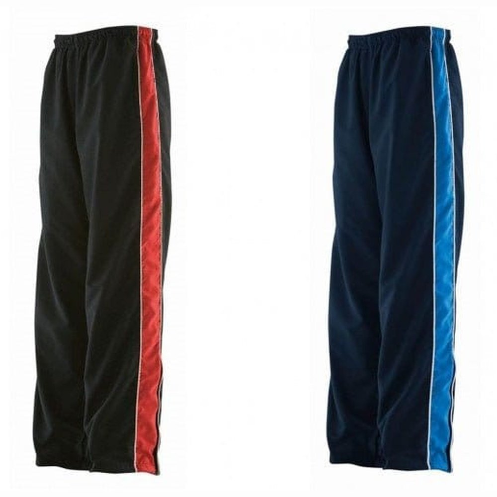 Kids Piped Contrast Lined Zipped Pockets Trackpant Jogger Bottoms LV852