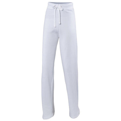 Ladies Fit Cotton Blend Mid Weight Open Hem Comfy Lounge Wear Jogger Pant JH075