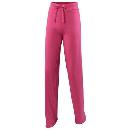 Ladies Fit Cotton Blend Mid Weight Open Hem Comfy Lounge Wear Jogger Pant JH075