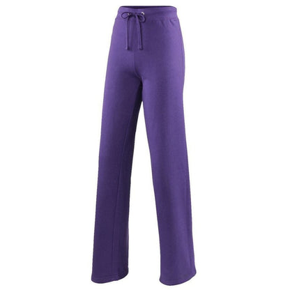 Ladies Fit Cotton Blend Mid Weight Open Hem Comfy Lounge Wear Jogger Pant JH075