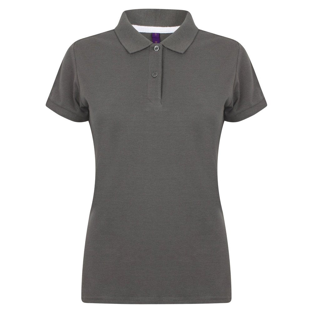Ladies Micro-Fine Cotton Pique Short Sleeve Women's Polo Shirt Top H102