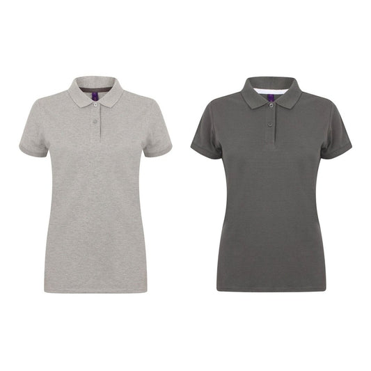 Ladies Micro-Fine Cotton Pique Short Sleeve Women's Polo Shirt Top H102