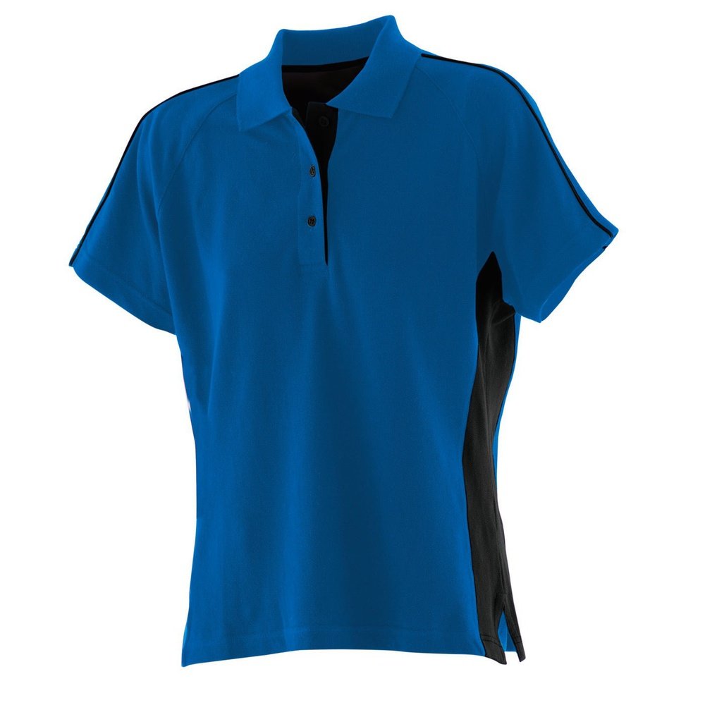 Ladies New Contrast Polo Shirt T-Shirt Cotton Women's Top LV323