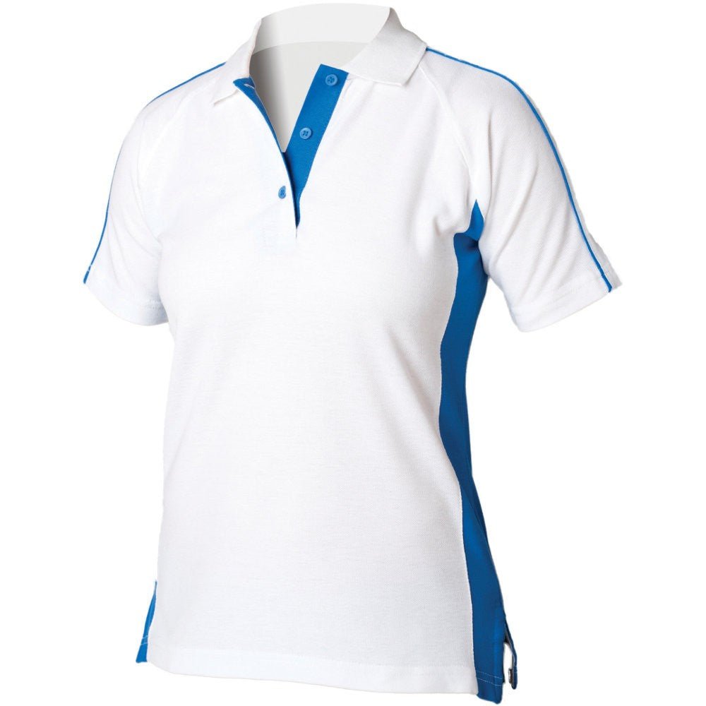 Ladies New Contrast Polo Shirt T-Shirt Cotton Women's Top LV323
