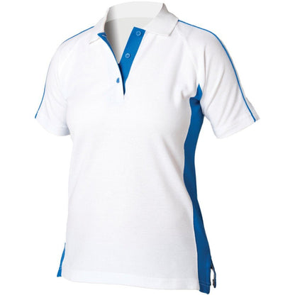 Ladies New Contrast Polo Shirt T-Shirt Cotton Women's Top LV323