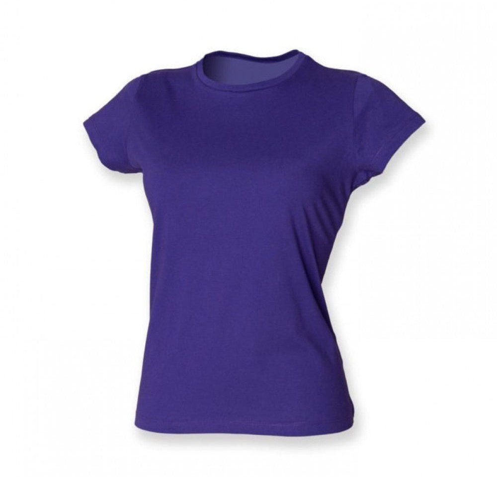 Ladies Perfect Fit T-Shirt Womens Cotton Short Sleeve Crew Neck Top SK201