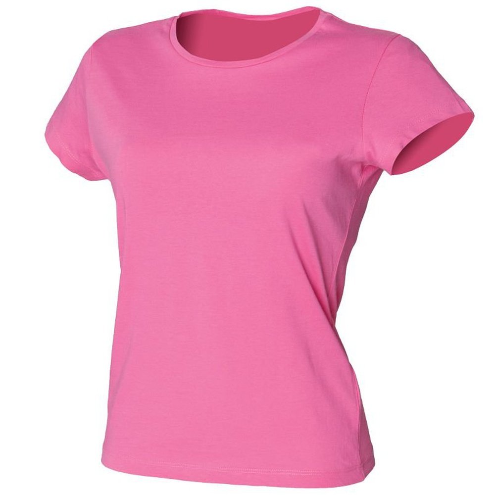 Ladies Perfect Fit T-Shirt Womens Cotton Short Sleeve Crew Neck Top SK201