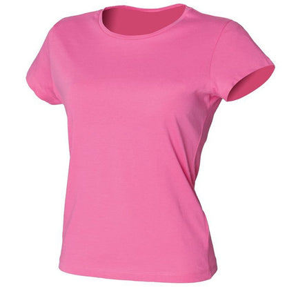 Ladies Perfect Fit T-Shirt Womens Cotton Short Sleeve Crew Neck Top SK201