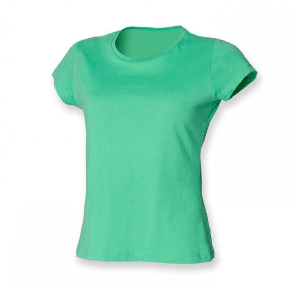 Ladies Perfect Fit T-Shirt Womens Cotton Short Sleeve Crew Neck Top SK201