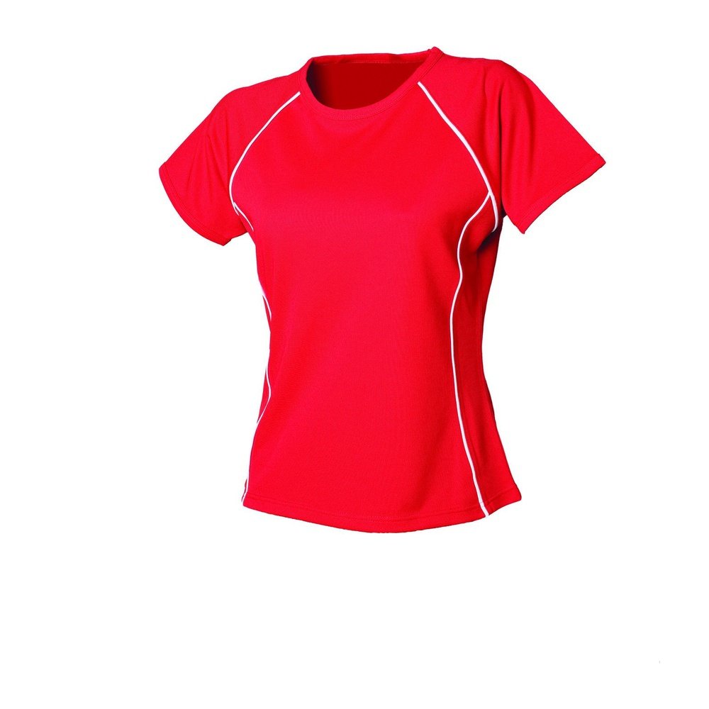 Ladies Performance Coolplus® Crew Neck Pique T-shirt Top LV271